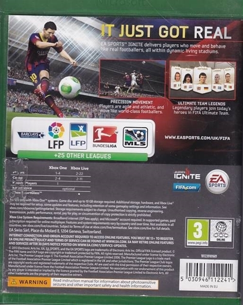 Fifa 14 - Xbox One (B-Grade) (Genbrug)